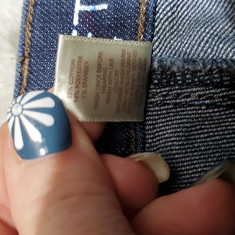 Ann Taylor LOFT NWOT Curvy Skinny Mid Rise Blue Jeans Size 2 Waist 28 Inches - Picture 4 of 5